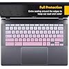 Keyboard Cover Skin for 2025 Acer Gateway Chromebook 311 314 CBO311 CBO314, 2024 Chromebook Plus 514 CB514 14 /Chromebook Plus 515 CB515 15.6 Keyboard Protector, Gradual Pink