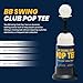 BB Swing Club Pop Tee, Pop-Up Baseball Trainer for Hitting Practice, Tee Popper Training Equipment with Ball Launcher Action, Skill Development Tool for Timing, Contact, and Swing Mechanics