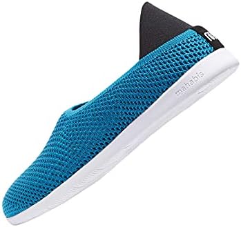 mahabis Breathe Summer Slippers and Lightweight Breathable House Shoes Mykanos Blue/Alta White 41 (US Men's 8, Women's 9.5-10) Medium