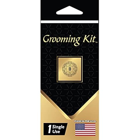 POTTY PACK Men's Grooming Kit Single Use Portable Kit with Razor, Shaving Cream, Comb, Cotton Swabs, Deodorant, Shoe Polish & Nail Clipper - 1 unit Cover