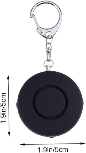Miniatura 2 de Llavero de alarma a prueba de lobo alarma de emergencia mini alarma de seguridad personal alarma personal negro
