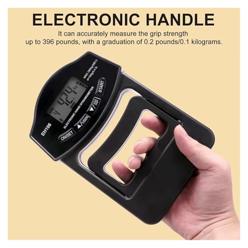 Dinamómetro de mano digital 180 kg con carga USB y pantalla LCD medidor Basic Meter 5