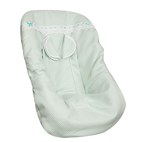 Matelas groupe 0 Babyline Classic vert eau au design ergonomique mixte