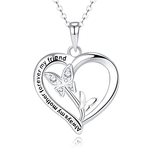 Plavos Necklace For Mom Birthday Gifts From Sons Always My Mother Forever My Friends Engraved Necklaces