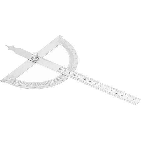Produktbild von Winkelmesser-Lineal Edelstahl 120x150mm - 2-in-1 Messwerkzeug
