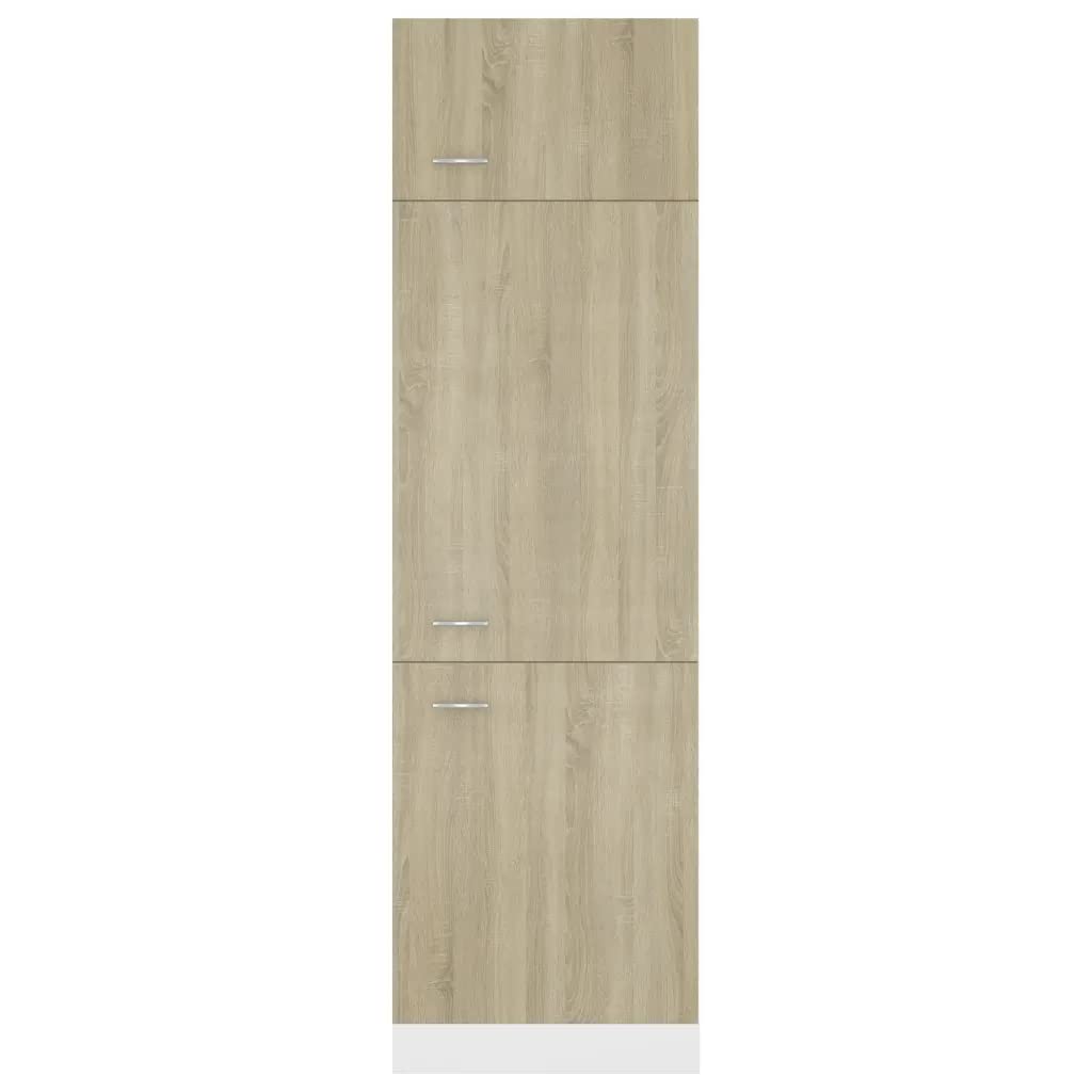 vidaXL Armadio per Frigo Rovere Sonoma 60x57x207 cm in Truciolato