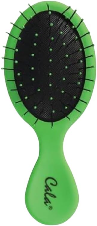 Cala Wet-N-Dry Travel Detangling Hair Brush - Green