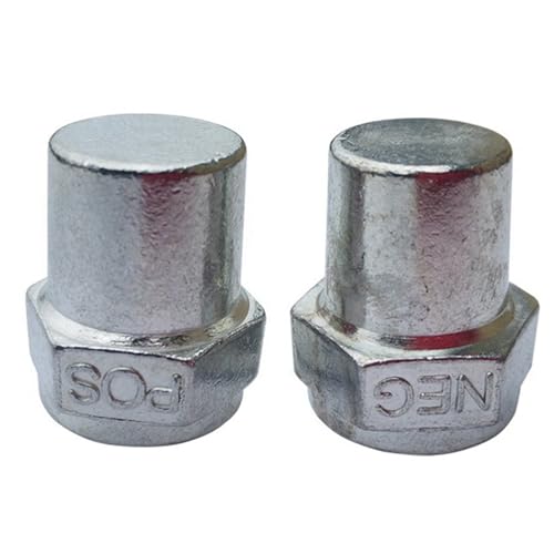 Borne de batterie 3/8 filetée robuste avec adaptateurs positif négatif en lot de 10 - 2