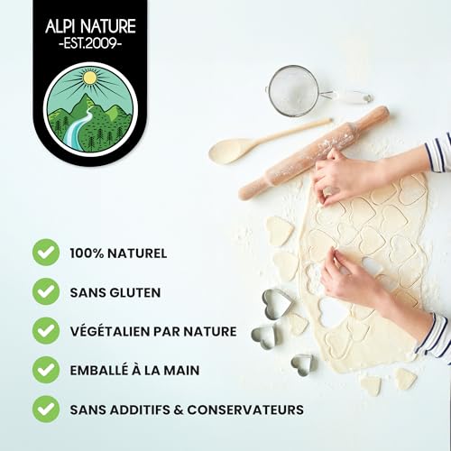 Alpi Nature Caroube Poudre 500g, Farine de Graines de Caroube, Poudre de Graines Comme Substitut de l'Amidon – vue 5