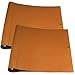 Teling 2 Pcs Leather 3 Ring Binder Holds 8.5 x 11 Inch Paper Binder Organizer Vintage Faux Leather Portfolio Folder Planner for Office Home Document Photo Diary Supplies (Antique Brown)