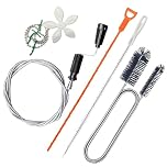 5 Pcs Drain Unblocker Set 118 inch Drain Auger Wire 61 inch Flexible Pipe Cleaner Brush and 19.7 inch Sink Unblocker Tool Drain Snake for Kitchen Bathroom Shower Plughole Unblocker