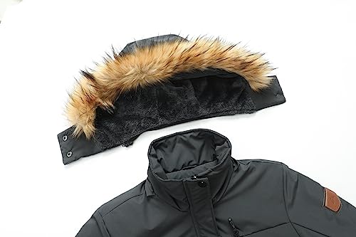 Image of MOERDENG Women's Waterproof Ski Snow Jacket Winter Warm Hooded Snow Coat Mountain Windproof Ski Jacket For Women