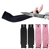 CAWANFLY 2 Pairs Protective Arm Sleeves, Cut Heat Resistant Arm Protectors Anti Abrasion Safety Armband for Garden Kitchen Work