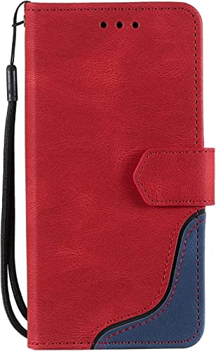 Étui portefeuille iPhone 13 rouge protection intégrale contre chutes et chocs