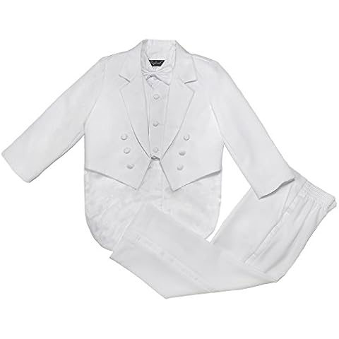Nancy August Classic Baby Boy to Teen Formal Tuxedo with Tail in White-White-S Cover