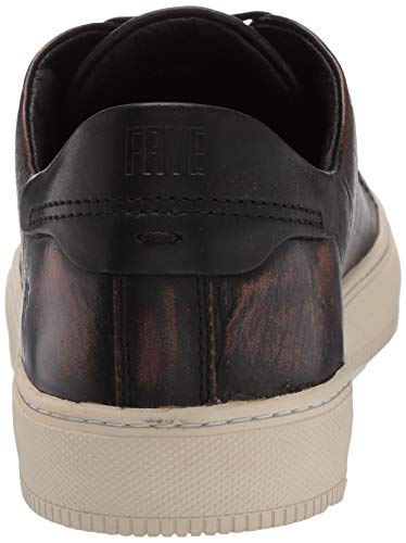 Frye Astor Low Lace Sneakers For Men Crafted From Leather With Artisanal Hand-Tacking Details, Cushioned Poron Footbeds, Padded Collar And Tongue, And Waxed Cotton Laces, Black-11M #TOP2