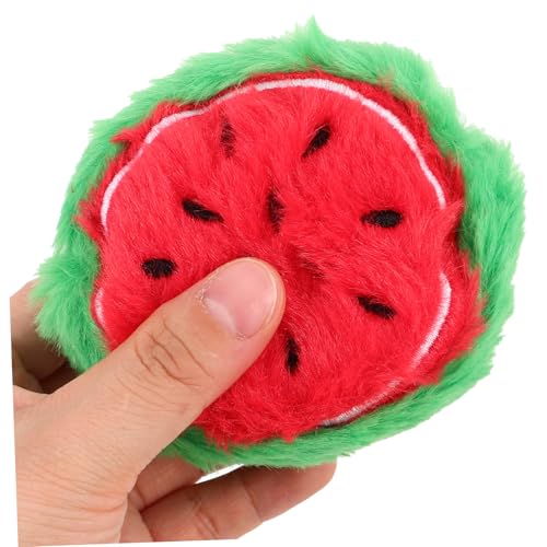 BESTYASH Cute Fruit Wallet for Girls Watermelon Plush Coin Purse Keychain Kawaii Wallet for Boys and Girls Backpack Charm Holder3