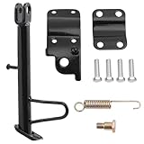 Mokuo Dirt Bike Stand,Motorcycle Kickstand, Scooter Mopeds Side Stand Come with Mounting Bracket in Iron Material Compatible with Most Scooter Mopeds Mini Bike,Height of 17.2cm Above Ground