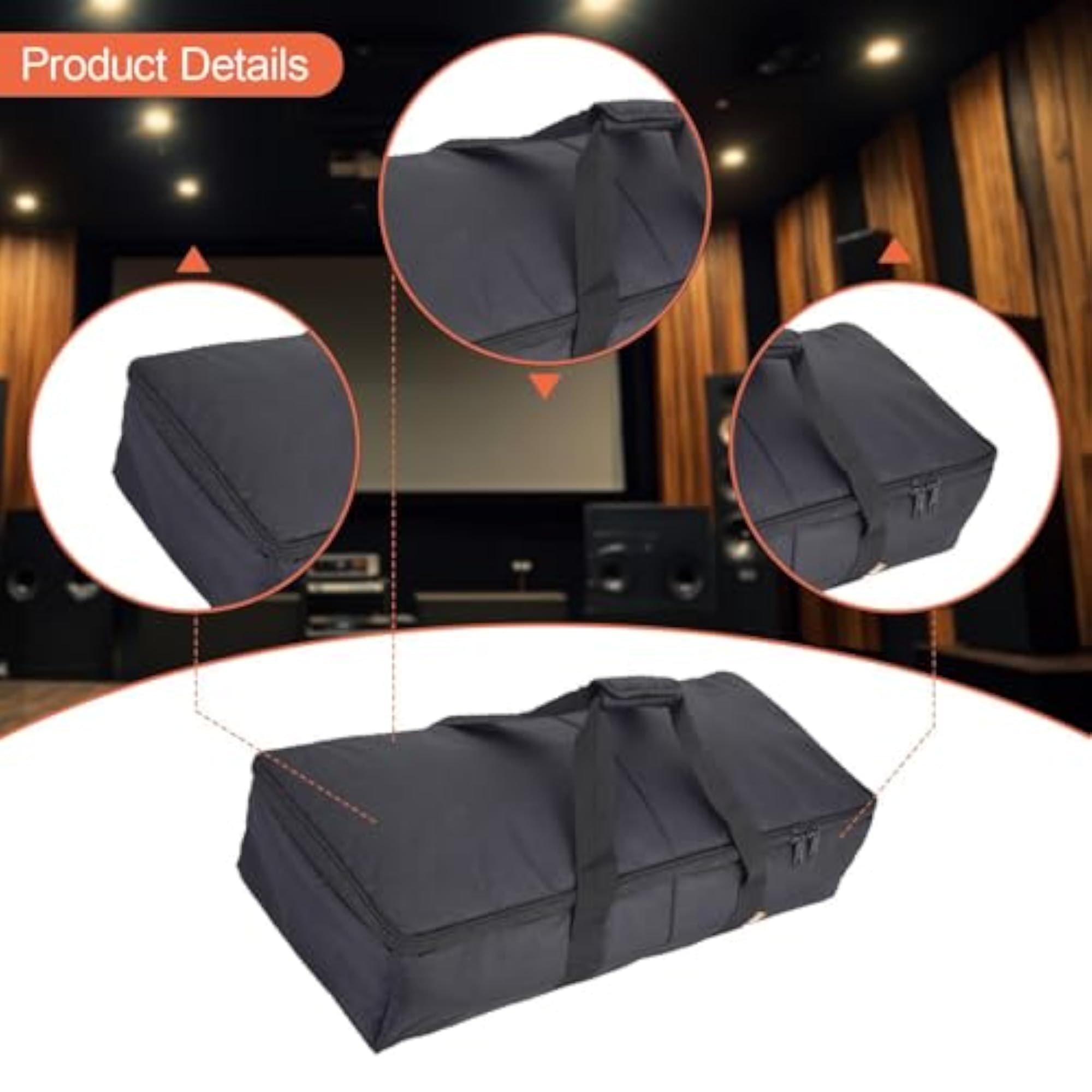 Speaker Storage Bag, Outdoor Organizer for Loudspeaker