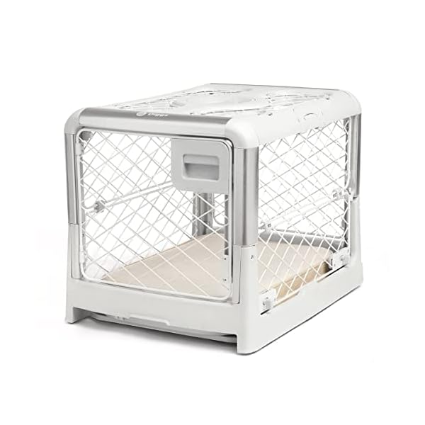Diggs-Revol-Collapsible-Dog-Crate-Portable-Dog-Crate-Travel-Dog-Crate-Dog-Kennel-Dog-Crates-for-Medium-Dogs-and-Dog-Cage-for-Small-Dogs-and-Puppies-Crates-for-Dogs-Indoor-or-Outdoor Dog Cage for Small Dogs and Puppies