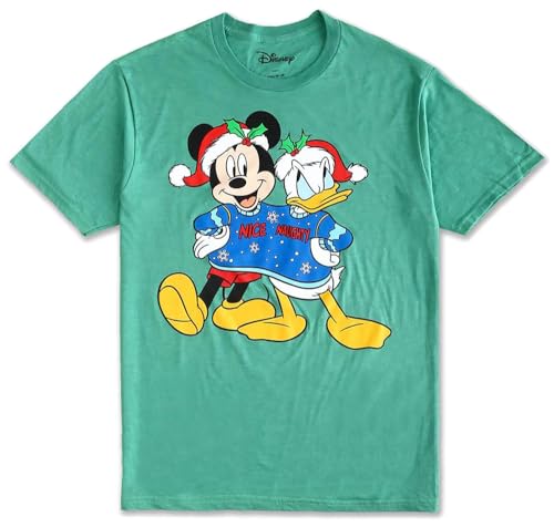 T-Shirt de Noël Mickey Donald Homme pour éviter le pull qui gratte