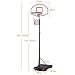 Yaheetech 159-214cm Adjustable Portable Basketball Stand Backboard Hoop Net w/Wheels Red Yaheetech 159-214cm Adjustable Portable Basketball Stand Backboard Hoop Net w/Wheels Red