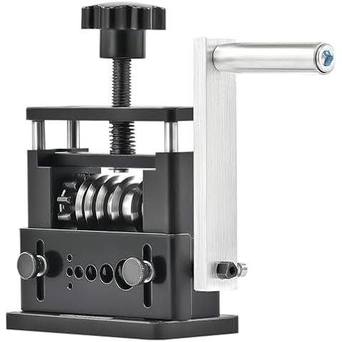 CREWORKS Manual Wire Stripping Machine, Drill Powered Wire Stripper Machine with 6 Channels & 5 Blades, Portable Cable Stripper Tool with Hand Crank for 0.1" to 0.67" Scrap Copper Cables Recycling Cover