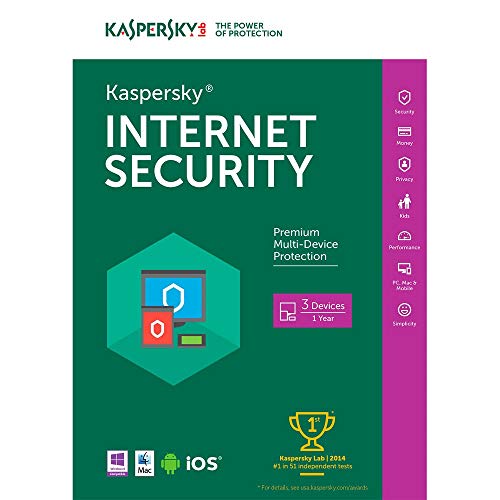 Kaspersky KL1941AOCFS-1821UZC Internet Security 2018 | 3 dispositivos | 1 año