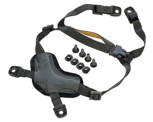 DLP Tactical 4 Point Heavy Duty X Suspension System for ACH/MICH/Fast/Crye AirFrame and Similar Combat Helmet (Black)