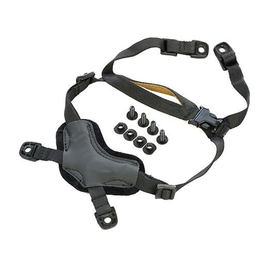 DLP Tactical 4 Point Heavy Duty X Suspension System for ACH/MICH/Fast/Crye AirFrame and Similar Combat Helmet (Black)