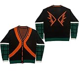 iSHOWcos Anime MHA Hero Cosplay Costume Cardigan Sweater Mens Jacket-XL