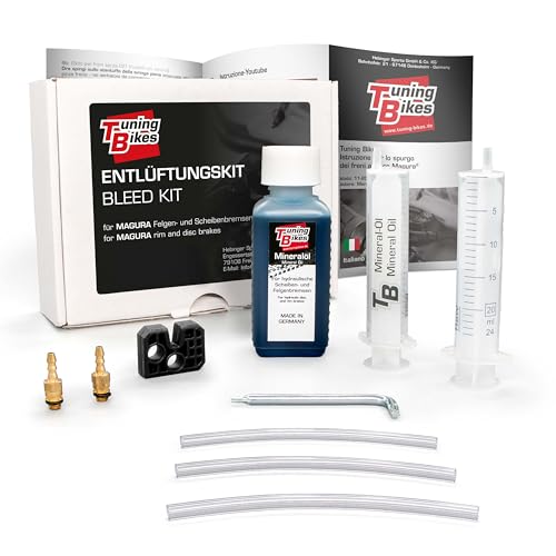 Tb Kit Spurgo/Kit Da Manutenzione Per Freni A Disco Di Magura - Set Di Spurgo Con Olio Minerale/Liquido Per Freni Di Biciclette