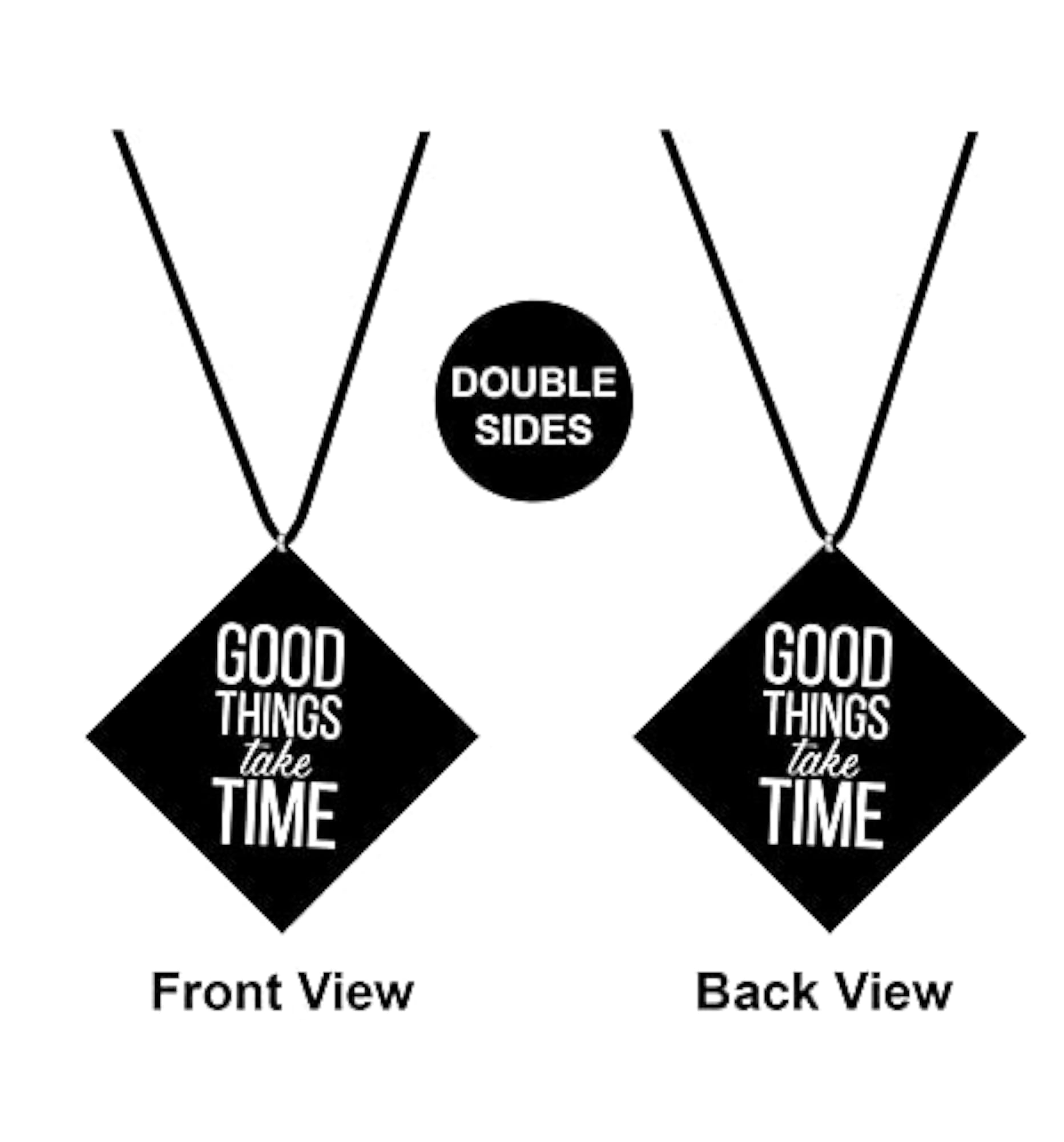 Car Hanging Quotes Wooden Decoration