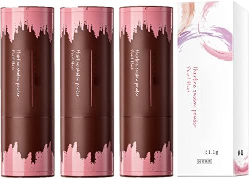 Hairline Contouring Shadow Powder Waterproof, Janenisa Hair Powder, Flysleeps Hairline Contouring, Natural Shade Hairline Powder, Hairline Powder Stick for Cover Gray Hair Root, Thin Hair (Black*3)