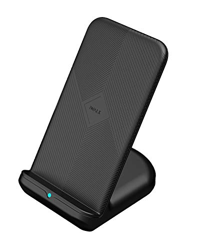 iWALK 10W Fast Wireless Charger with Cooling Fan, Wireless Charging Stand, Qi Charging Compatible with iPhone11/11Pro/11Pro MAX/XS Max/XR/XS/X/8, Samsung Galaxy S10/S10 Plus/S10e/S9 (No AC Adapter)