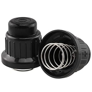 E-outstanding AA Push Button Igniter Switch 2PCS Black Universal Gas fire Pit AA Battery Pulse igniter Push Button Switch Replacement Cap