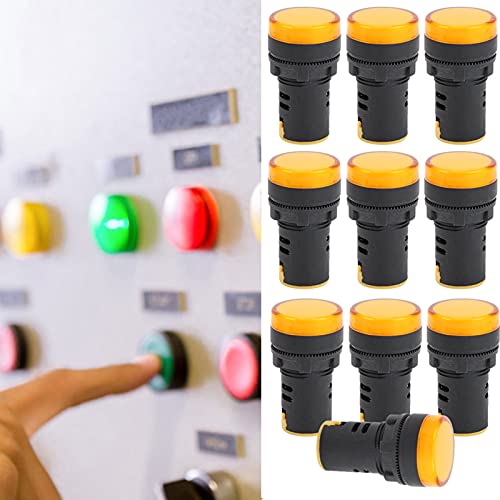 Lâmpada indicadora de LED, luz de indicação de sinal amarelo Economia de energia para indicação de s