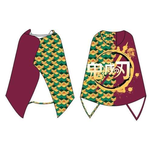 DACHENG Cape couverture à capuche Anime pour demon-slayer-Giyuu-cosplay - Licence Officielle