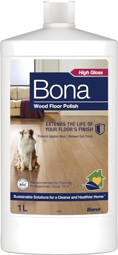 Bona Wood Floor Polish - Protect & Maintain - Gloss Finish - 1 Litre