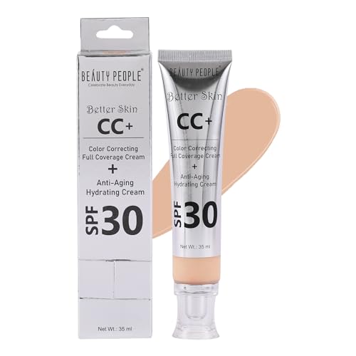 Beauty People CC Cream Lightweight Foundation| CC Cream for Women | Colour Correction for All Skin Types (35 ml) (Mild earth, Mild earth)
