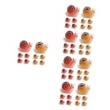 Ornement d'escargot de cour: vous pouvez utiliser l'ornement pour décorer votre maison, votre cour et votre jardin, décor de paysage de maison de poupée, etc., figurine d'escargot compacte