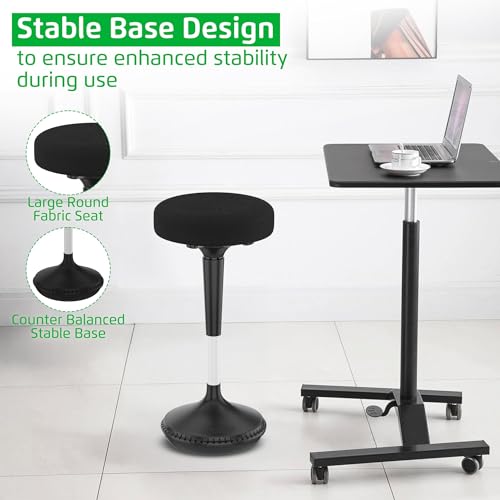 Image of Wobble Stool Standing Desk, Flexible Seating Adjustable Office Ergonomic Seating, Wobble Stools for Alternative Classroom Seating, Active ADHD Chair, Wiggle Chairs