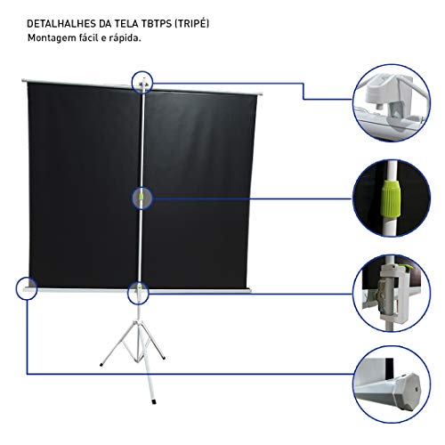 TELA DE PROJEÇÃO TRIPÉ TBTPS80 (2.00X2.00M)