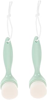 Cepillo facial de cerdas suaves con mango ext...