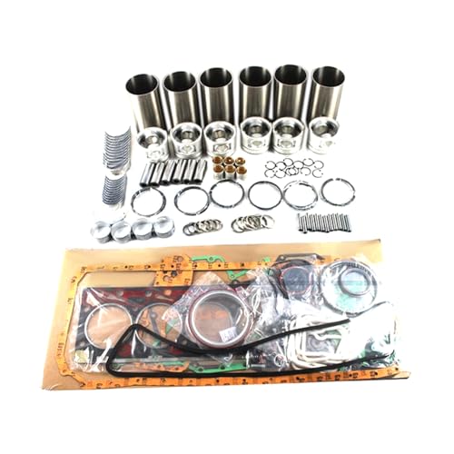 Overhaul Rebuild Kit 6BG1T-4 Compatible with Isuzu Diesel Engine 6BG1T-4 6.5L 6Cyl