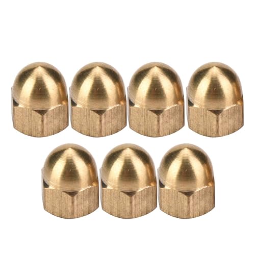 Brass Acorn Nut Kit Dome Head Hex Nuts Set for Vehicle Fasteners M3- (M5(20PCS))