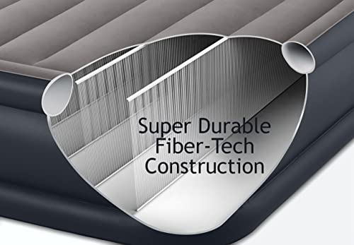 Intex Twin Air Mattress With Built In Pump - 16.5" Dura-Beam Plus Deluxe Raised Pillow Rest Twin Blow Up Mattress With Wholesalehome Inflatable Pillow For Camping, Travel And Home #TOP3