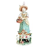 Fitz and Floyd 63-561 Parker Woven Pattern Female Rabbit Figurine
