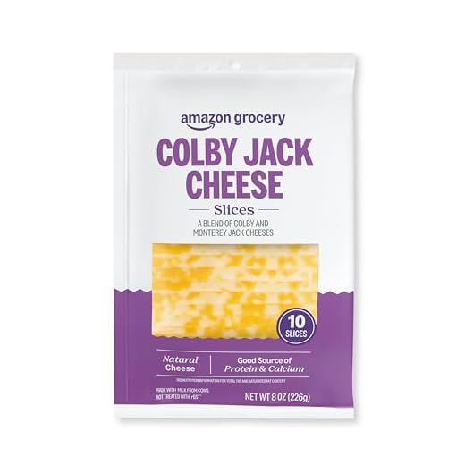 Amazon Grocery, Colby Jack Cheese, 8 Oz, 10 Slices
