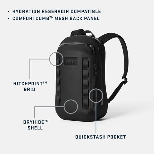 YETI Cayo Backpack 25L, Weather Resistant All-Day Utility Pack, Olive - Additional View